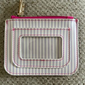 Honeydukes - Striped Card Holder with Pink Accents